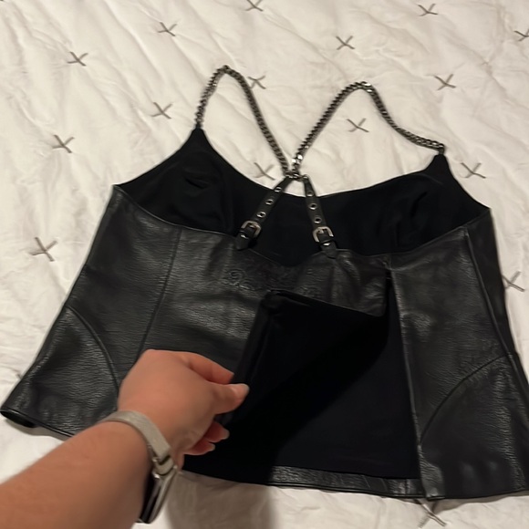 Harley-Davidson Black Leather Tank Top - Picture 3 of 7